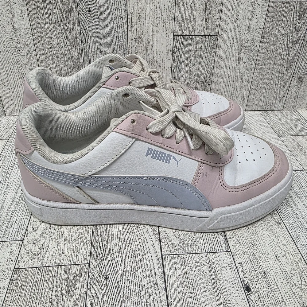 Puma Pastel Pink and White Sneakers